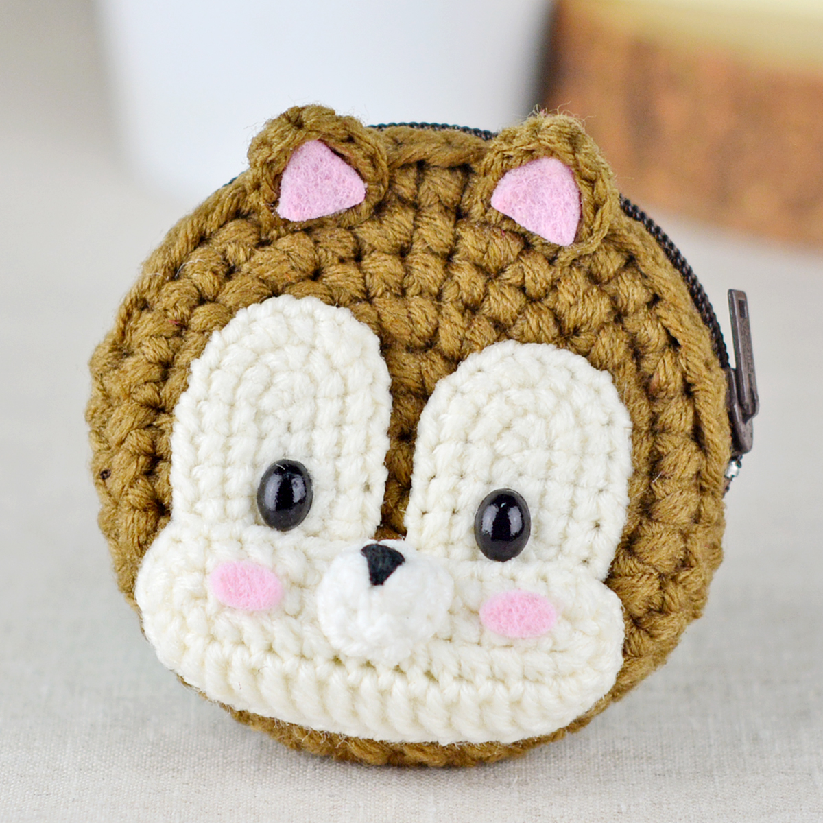 แพทเทิร์นกระเป๋าใส่เหรียญ ทรงกลม