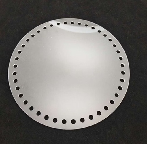 แผ่นรองก้นกระเป๋า สีขาวใส ขนาด 18 cm. ทรงกลม