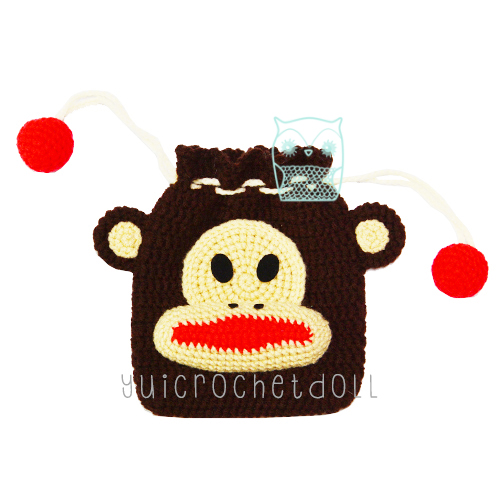 แพทเทิร์นกระเป๋าหูรูดไหมพรม ชุด 1 Drawstring Crochet Bag Pattern 1