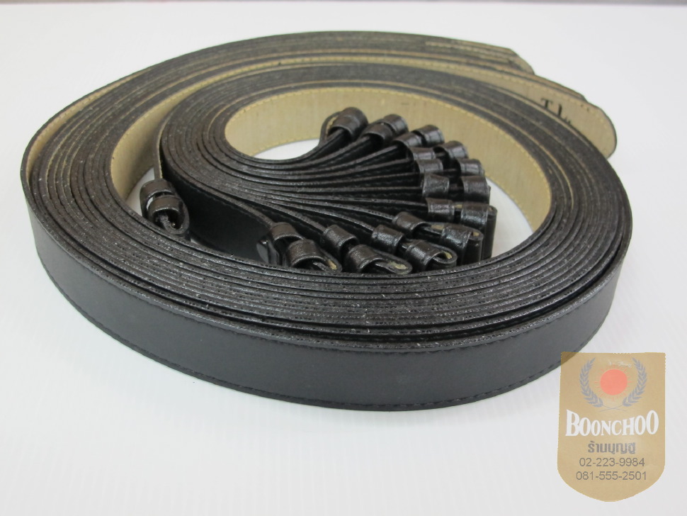 เข็มขัดหนังPUดำ เนตรนารี ยุวกาชาด