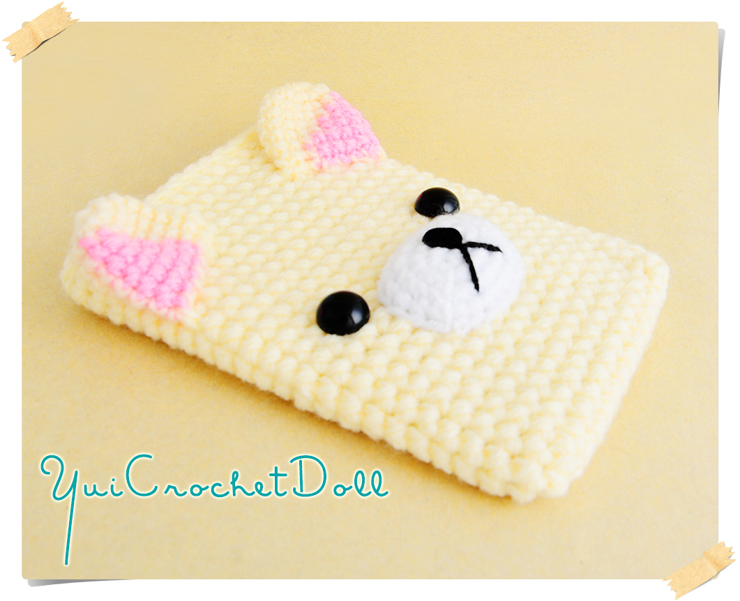 ซองใส่โทรศัพท์มือถือไหมพรม โคะรีแลคคุมะ “KORILAKKUMA”