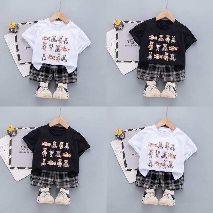 ha1328 เสื้อ+กางเกง size 80-120 จำนวน 5 ตัวต่อแพ็ค