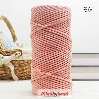 เชือกคอตตอล สี 36 สีชมพูโอโรส