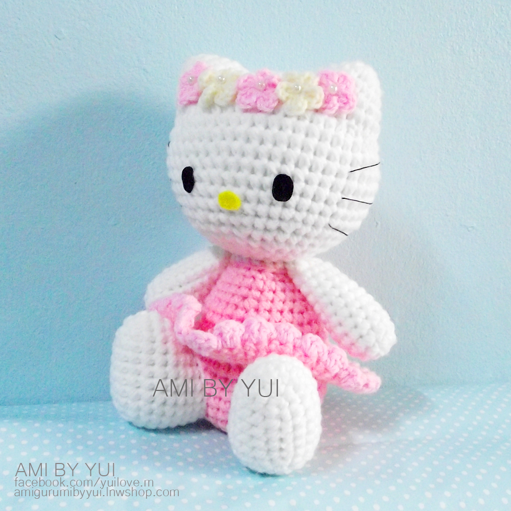 ตุ๊กตาถักไหมพรมคิตตี้ Kitty