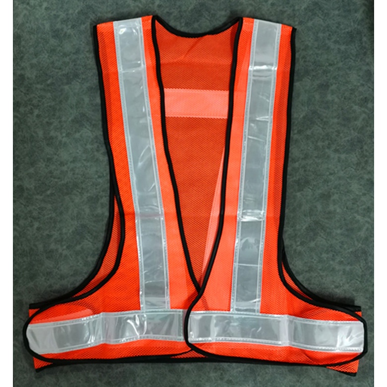 เสื้อกั๊กสะท้อนแสงคอ V เล็ก ติดตีนตุ๊กแกด้านหน้า มีสี ส้ม-เขียว,ดำ-เขียว,น้ำเงิน-เขียว,เขียว-ส้ม,เขียว-ขาว,ดำ-ส้ม,ส้ม-ขาว