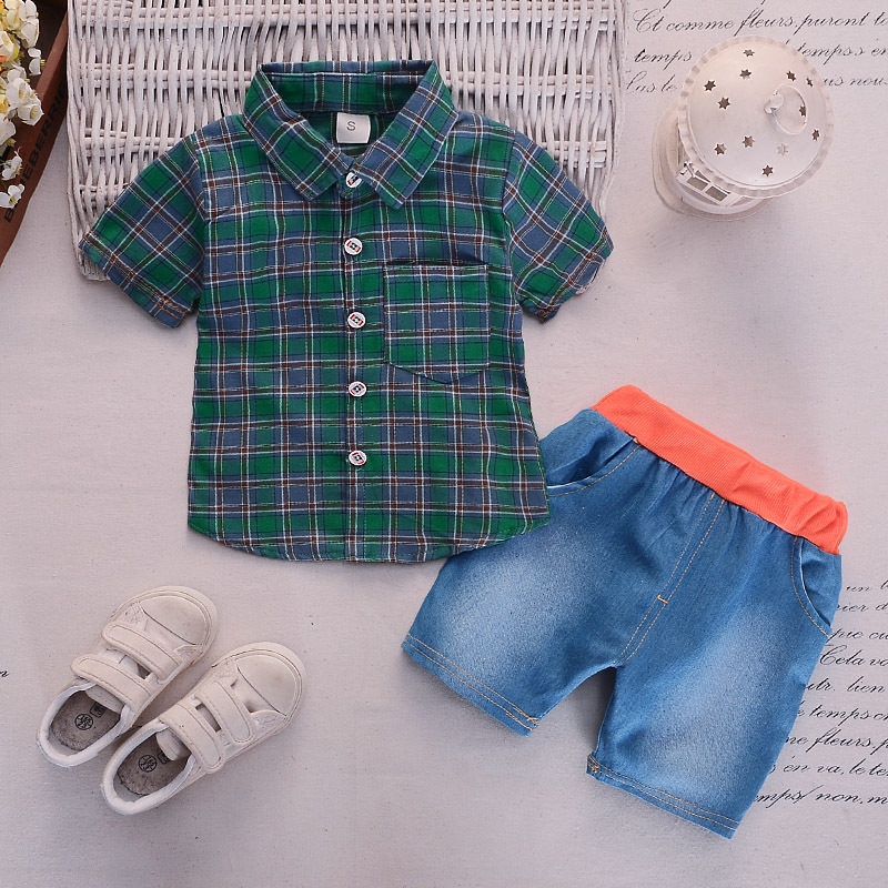 ha671 เสื้อเชิร์ต+กางเกง size 80-110 4ตัวต่อแพ็ค