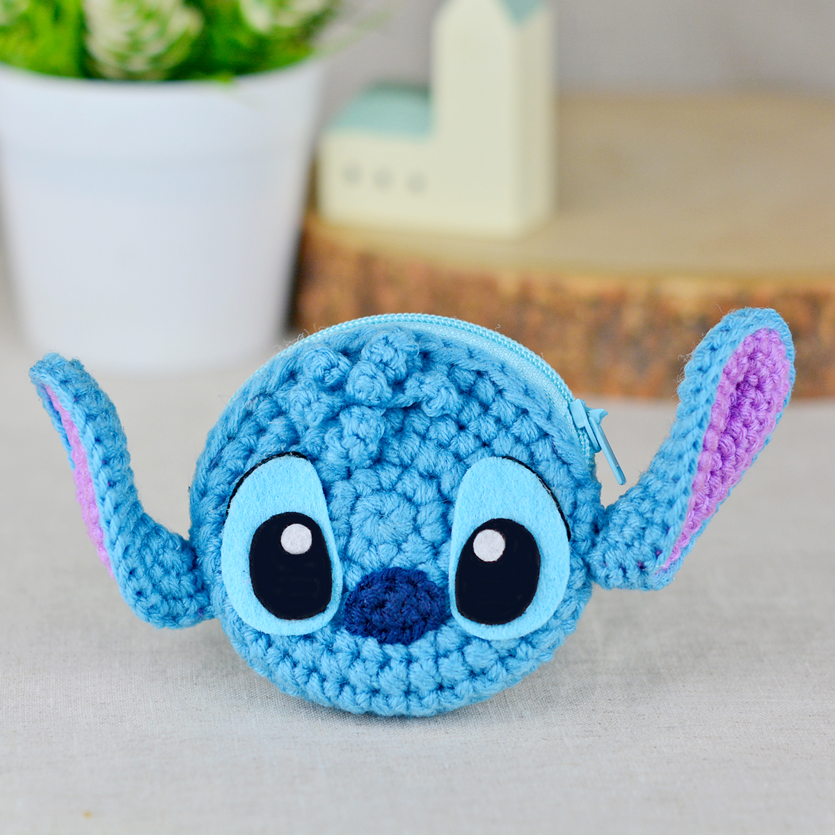 แพทเทิร์นกระเป๋าใส่เหรียญ ทรงกลม