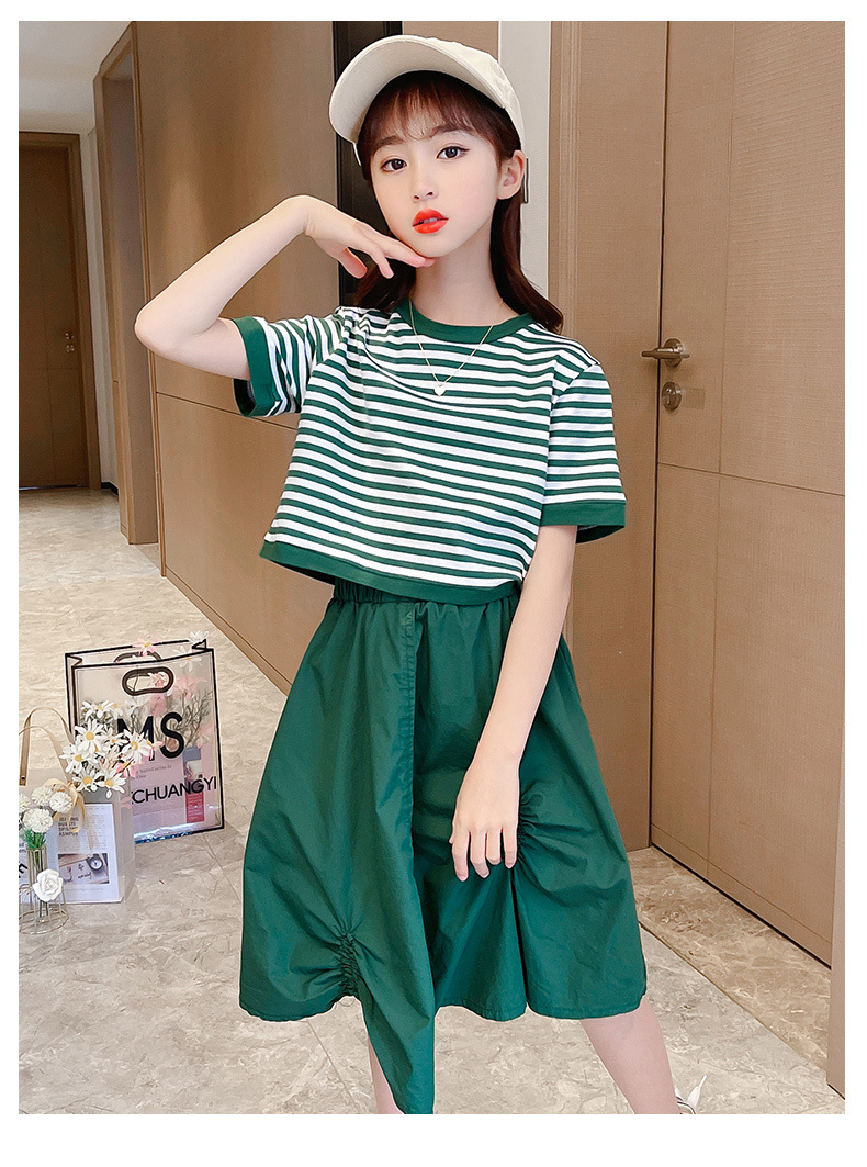 dr5207 เสื้อ+กระโปรง เด็กโต 3 ตัวต่อแพ็ค 110-170 (เลือกไซส์ได้ให้ครบแพ็ค)