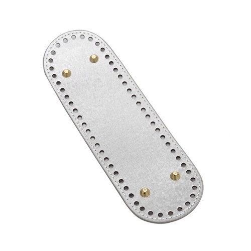 แผ่นหนังรองก้นกระเป๋าสำเร็จรูป ขนาด 8x26 cm. ทรงเหลี่ยม