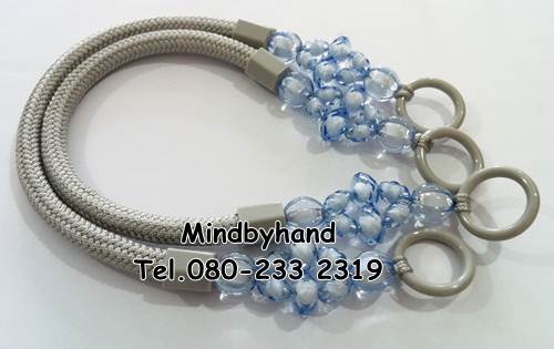 สายกระเป๋าแฟชั่น ร้อยลูกปัดคริสตัล