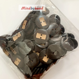 กระดุมไม้ ขนาด 3 cm.