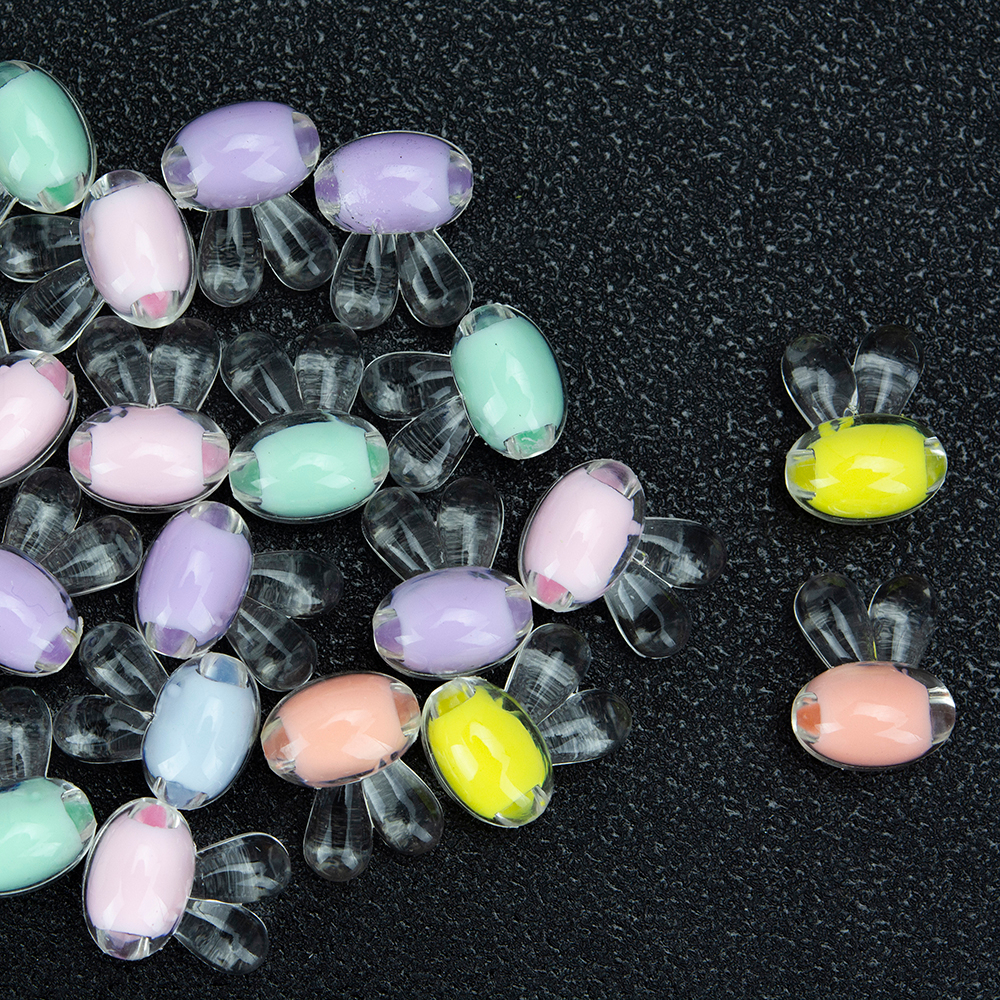 ลูกปัดอะคริลิคโทนใส Clear Beads ดอกไม้ ดาว หัวใจ แคนดี้ สําหรับทําเครื่องประดับ DIY Craft╭♥