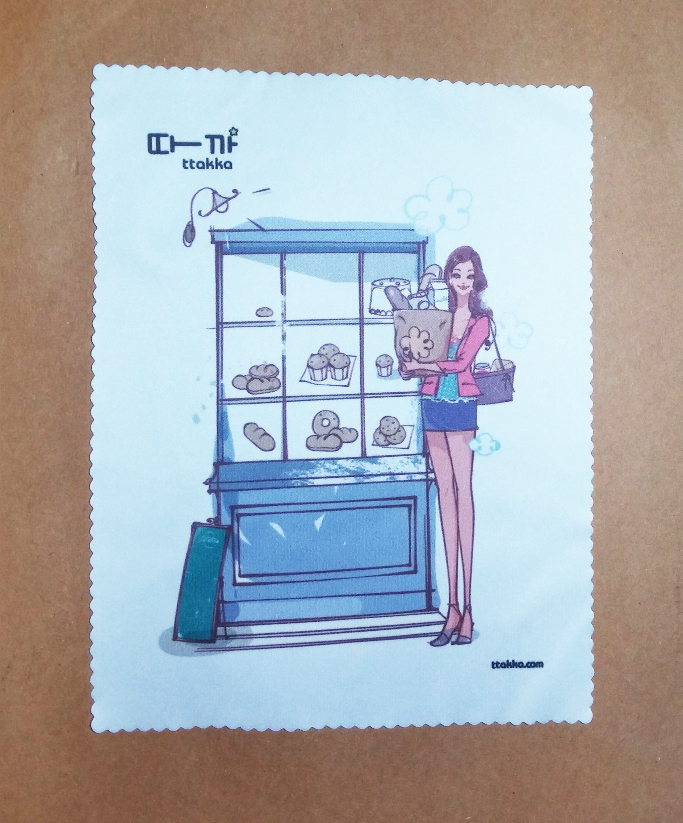 ผ้าเช็ดเลนส์ micro-fiber พิมพ์ลาย pretty bakery