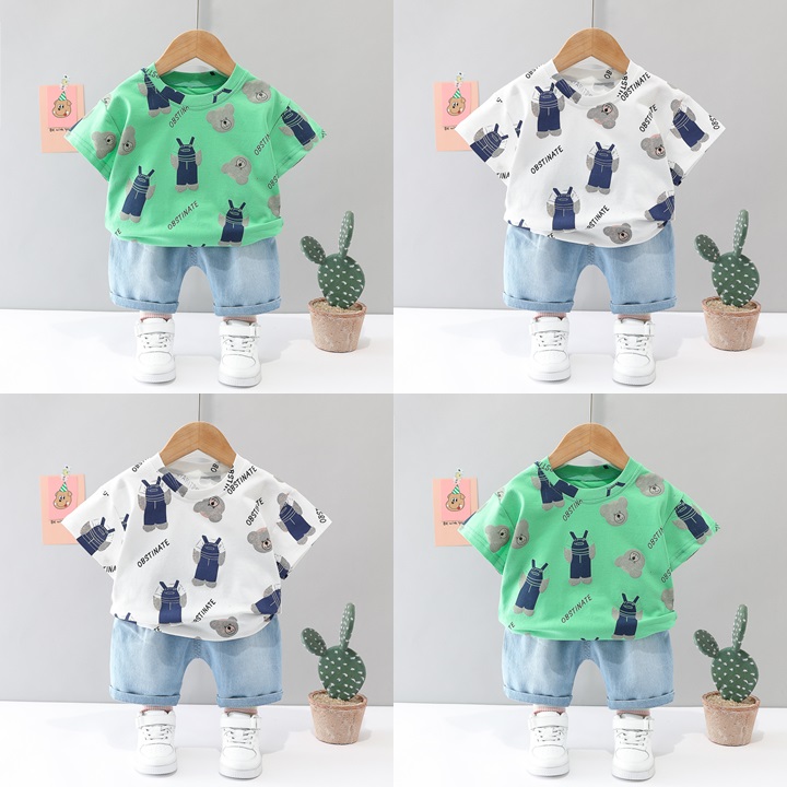 ha1549 เสื้อ+กางเกง size 80-120 จำนวน 5 ตัวต่อแพ็ค