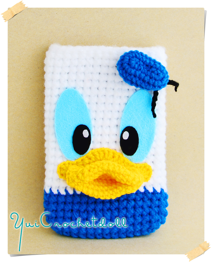 ซองใส่โทรศัพท์มือถือไหมพรม โดนัลด์ ดั๊ก “DONALD DUCK”