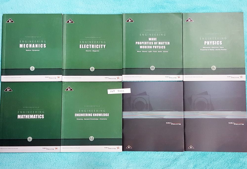 ►ไอเดียลฟิสิกส์◄ PHY 800Z หนังสือกวดดวิชาฟิสิกส์ BOX SET คอร์สพื้นฐานวิศวะ ครบเซ็ท ประกอบด้วยหนังสือเรียน 6 เล่ม สมุดโน้ต 2 เล่ม ในหนังสือเรียน เล่ม 1-3 จดครบทุกเล่ม จดละเอียด มีจดเน้นจุดที่อย่าลืม มีจดเทคนิคลัดเยอะมาก เล่ม 4-6 มีจดน้อย สมุดโน้ต 2 เล่มเป็