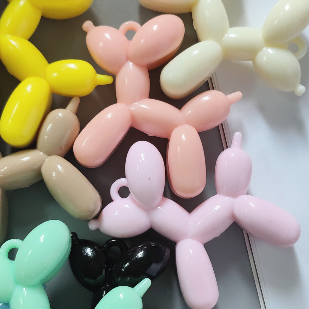 🐕 จี้สุนัขลูกโป่ง จี้อะคริลิค Acrylic Balloon Dog Charms สําหรับทําเครื่องประดับ พวงกุญแจ Diy [พร้อมส่งในไทย)