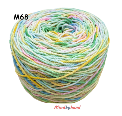 เชือกฟอกสีเหลือบ สี 68