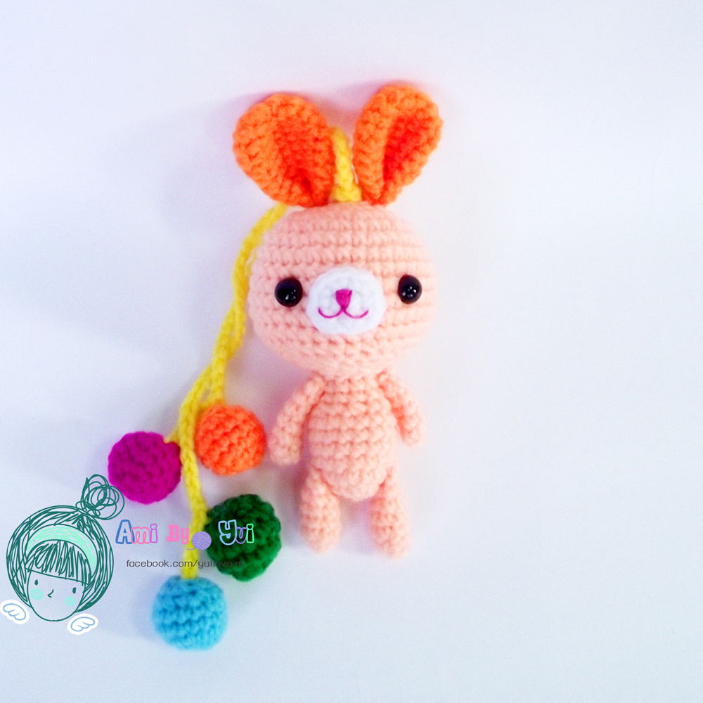 พวงห้อยกระเป๋ากระต่ายหูตั้ง