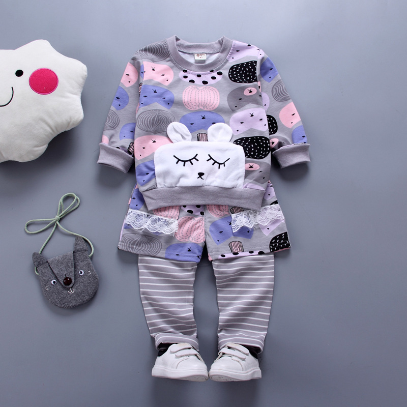 ha573 เสื้อแขนยาว+กาเกงขายาว size 80-110 4ตัวต่อแพ็ค