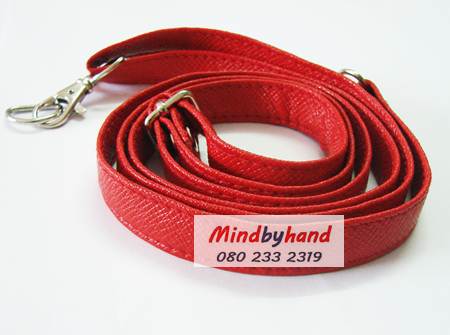 สายกระเป๋าหนัง แบบเลื่อน (เล็ก) อะไหล่เงิน (กว้าง 1.5 ซม.)