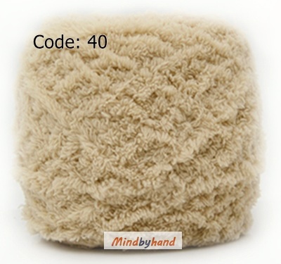 ไหมพรมขนแกะ รหัสสี 40 Light khaki