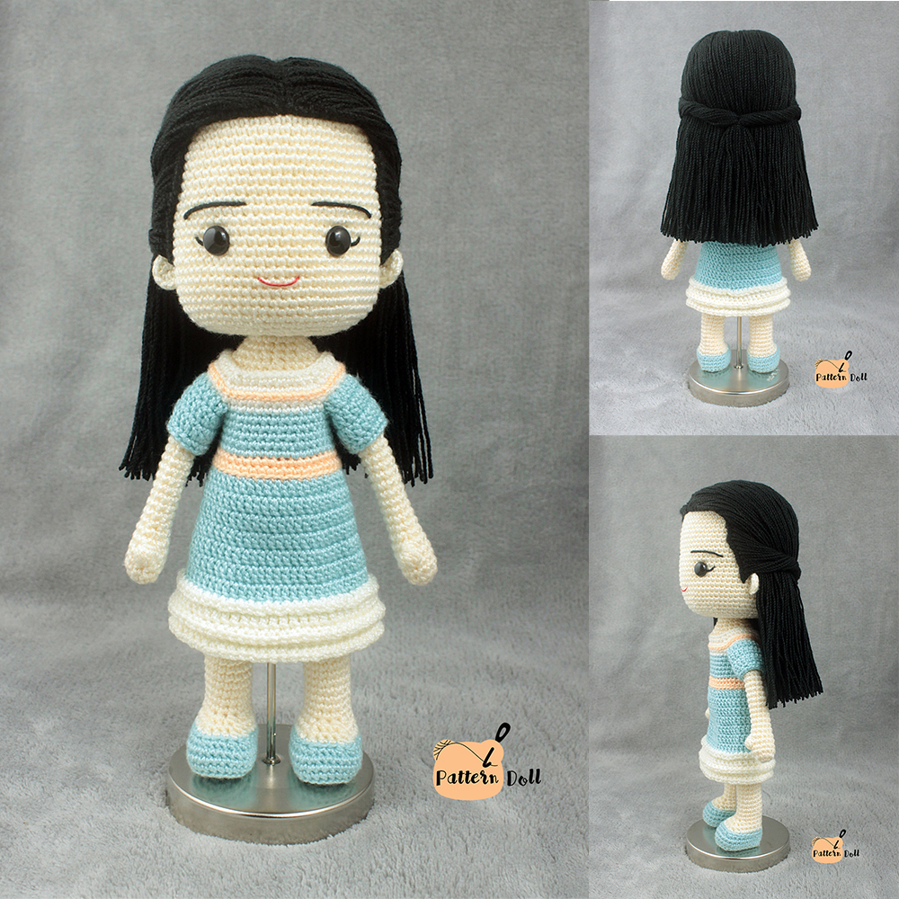 E-book ส่งทาง e-mail แพทเทิร์นตุ๊กตาถักโครเชต์ชุดอาชีพ เซตที่ 2