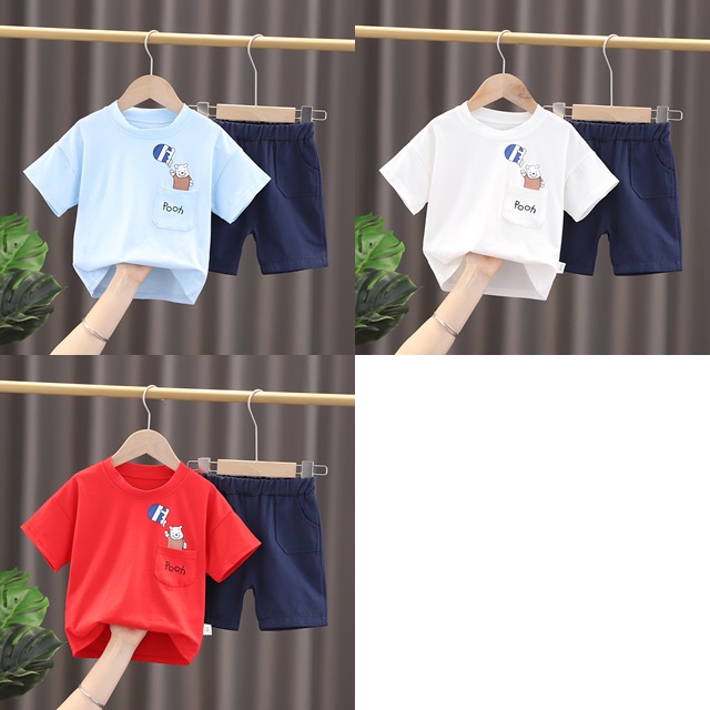 ha1444 เสื้อ+กางเกง size 80-120 จำนวน 5 ตัวต่อแพ็ค