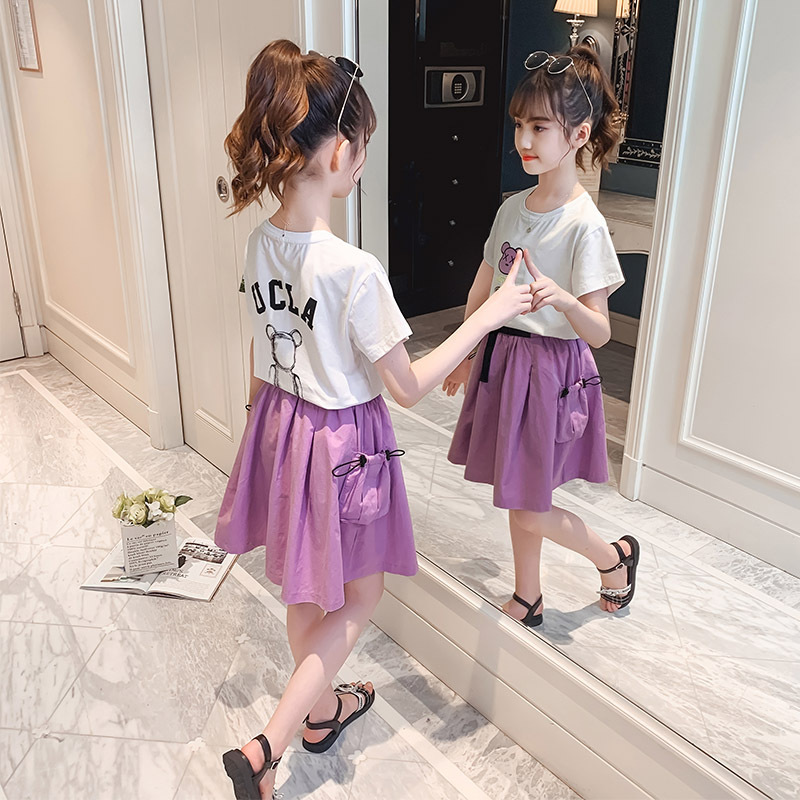 dr5003 เสื้อ+กระโปรง เด็กโต 3 ตัวต่อแพ็ค 110-160 (เลือกไซส์ได้ให้ครบแพ็ค)