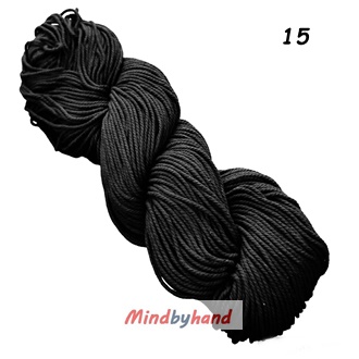 เชือกฟอกนิ่ม เกรด A แบบไจ 15 สีดำ