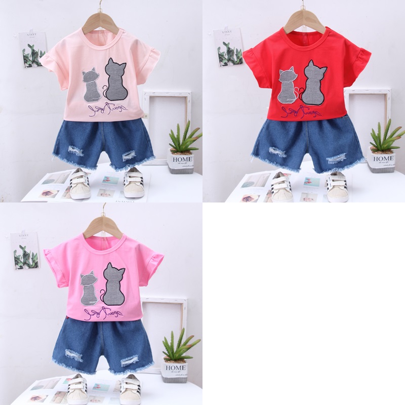 ha1279 เสื้อ+กางเกง size 80-110 จำนวน 4 ตัวต่อแพ็ค