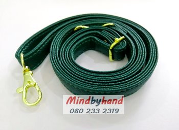 สายกระเป๋าหนัง แบบเลื่อน (เล็ก) อะไหล่ทอง (กว้าง 1.5 ซม.)