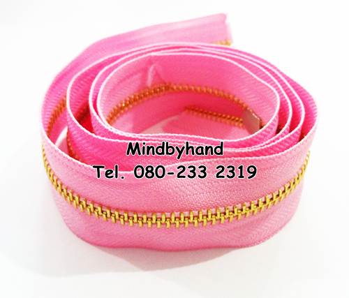 ซิปฟันเหล็ก No.5 ฟันสีทอง