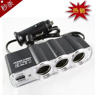 เพิ่มช่องที่จุดบุหรี่ 3 ช่อง + USB