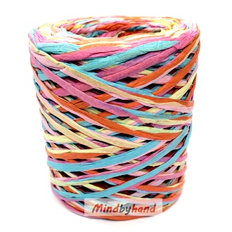 ไหมราเฟียร์ (Raffia yarn) สีเหลือบ M23