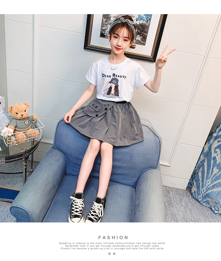 dr4995 เสื้อ+กระโปรง เด็กโต 3 ตัวต่อแพ็ค 110-170 (เลือกไซส์ได้ให้ครบแพ็ค)