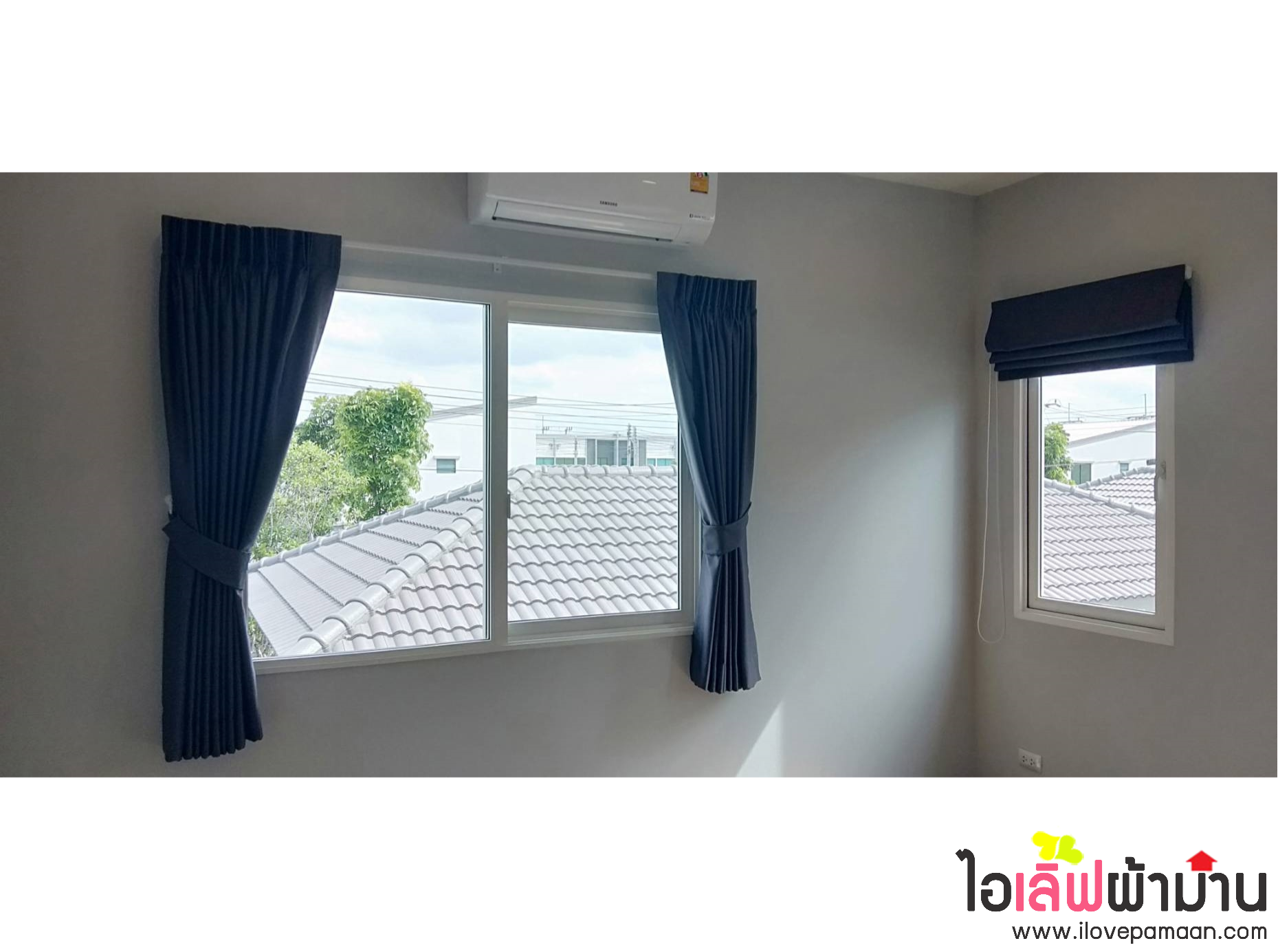 [H436] Centro รังสิตคลอง4-วงแหวน ม่านจีบ ผ้าโปร่ง