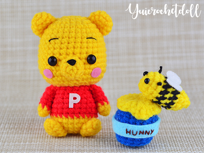 ตุ๊กตาถักโครเชต์ หมีพูห์ Pooh