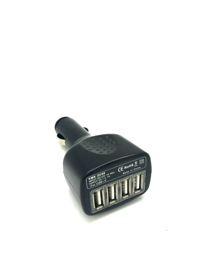 ที่ชาร์จ USB 4 ช่องเสียบที่จุดบุหรี่
