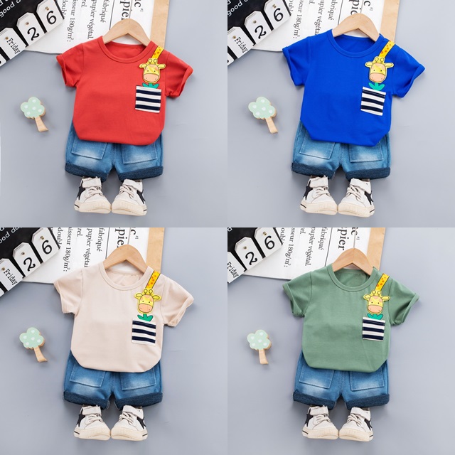 ha1411 เสื้อ+กางเกง size 80-110 จำนวน 4 ตัวต่อแพ็ค