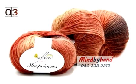 ไหมพรมแฟนซีสีรุ้ง รหัสสี 03 SpringWarmBloom