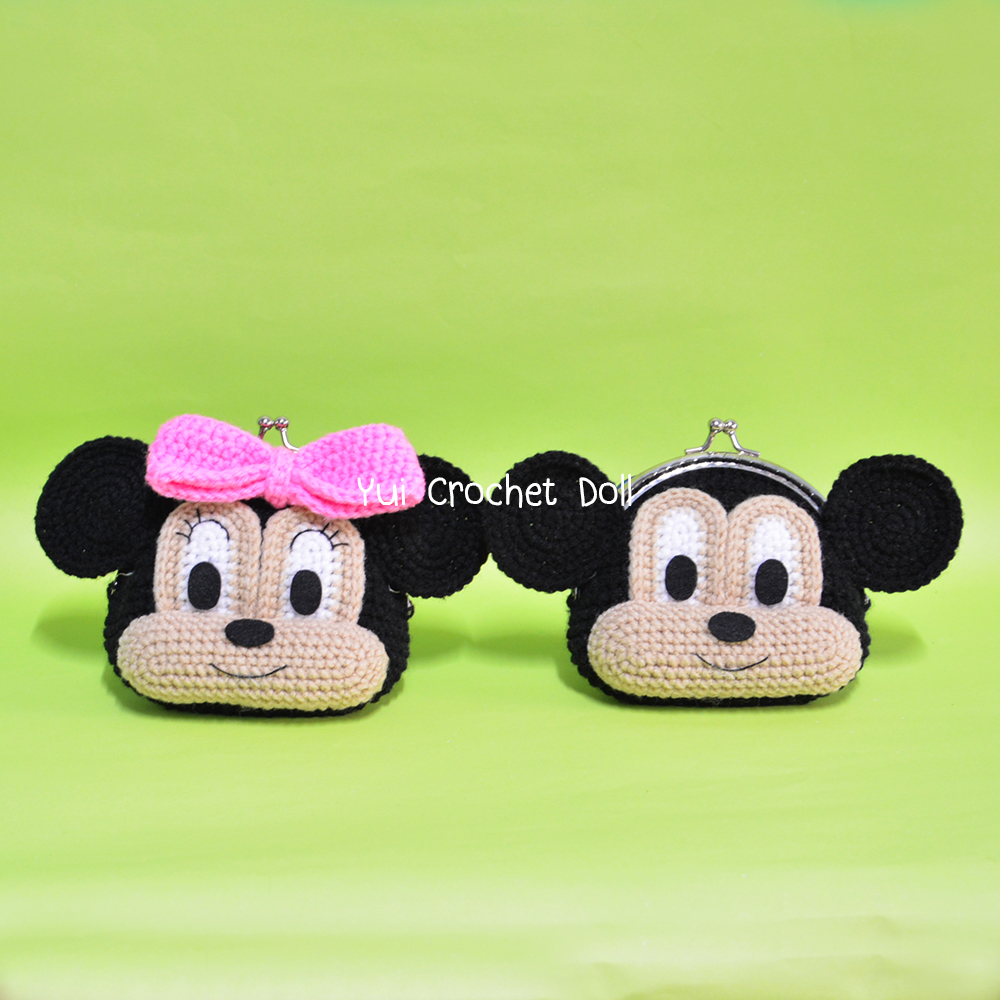 กระเป๋าปิ๊กแป๊กไหมพรมมิกกี้เม้าส์