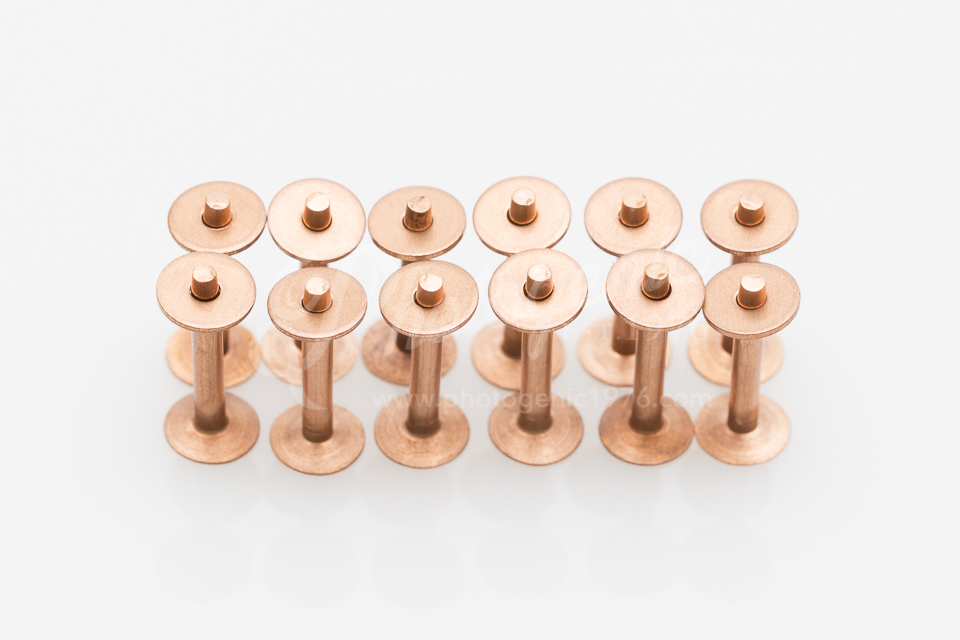 หมุดย้ำ / รีเวททองแดง CR7 แพ็ค 12 ชุด