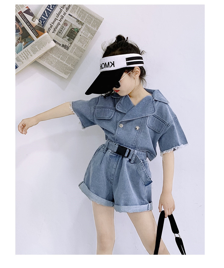 yw1298 เสื้อ+เข็มขัด+กางเกง size 7-15 5 ชุดต่อแพ็ค