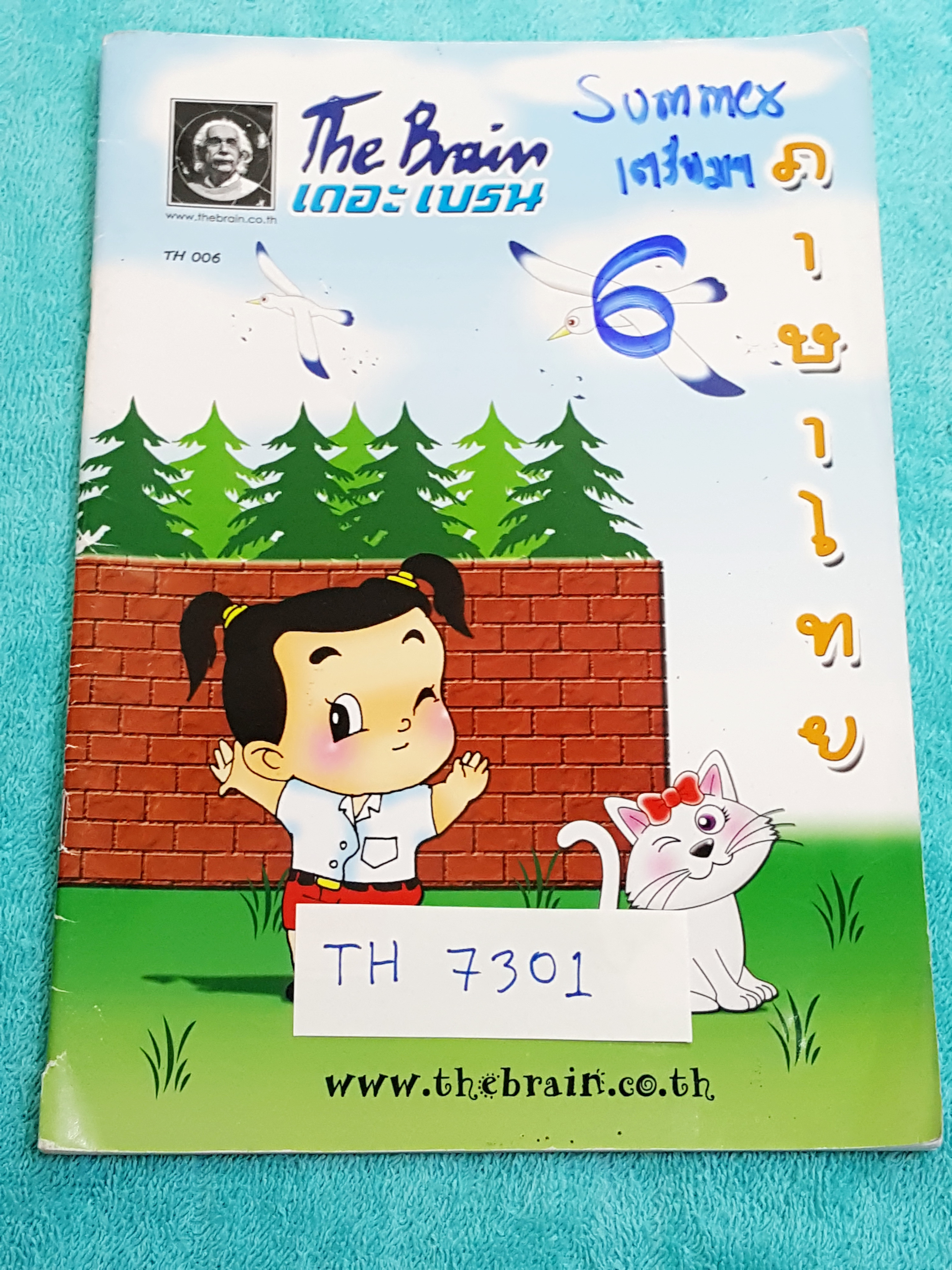►สอบเข้า ม.4◄ TH 7301 เดอะเบรน ภาษาไทย ม.3 สอบเข้า ม.4 สายวิทย์-สายศิลป์ ทักษสัมพันธ์ จดครบเกือบทั้งเล่ม หนังสือมีขนาด 17.5 *25 *0.5 ซม.