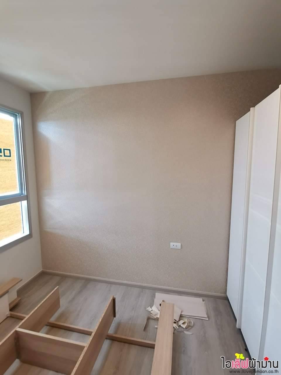 [C245] อัพเดตรูปผลงานการติดตั้งวอลเปเปอร์ หน้างาน IDEO จรัญฯ 70-Riverview 🚕🏠