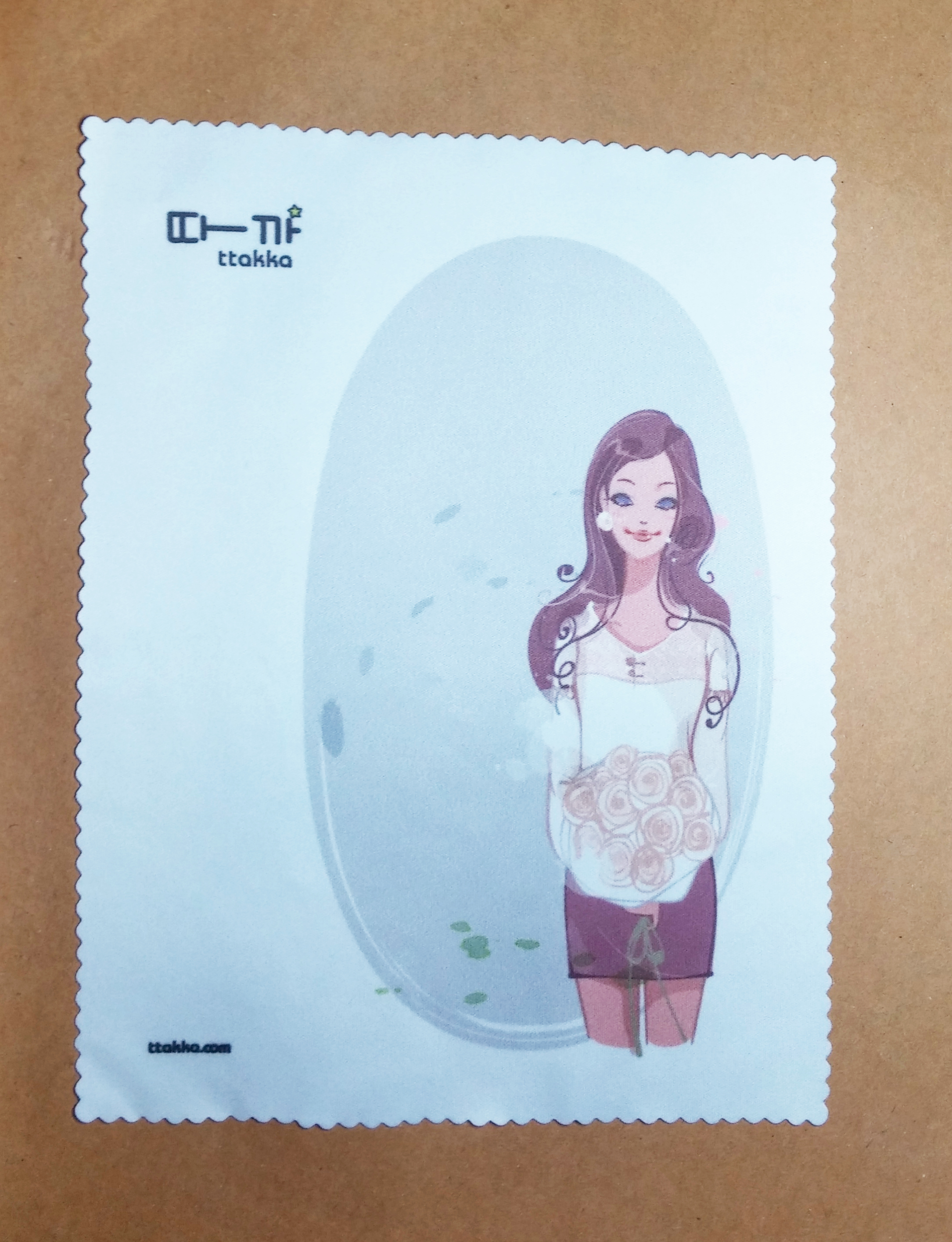 ผ้าเช็ดเลนส์ micro-fiber พิมพ์ลาย pretty girl