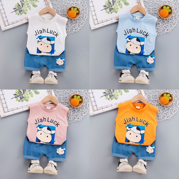 ha1771 เสื้อ+กางเกง size 80-110 จำนวน 4 ตัวต่อแพ็ค