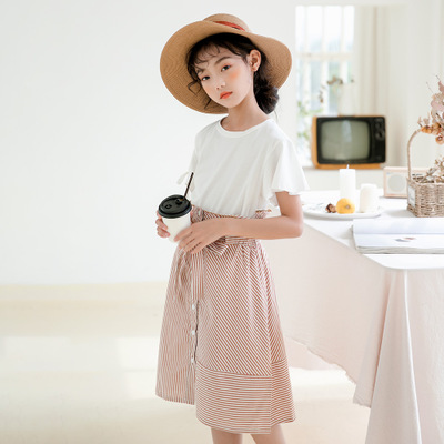 mu568 เสื้อ+กระโปรง 3 ตัวต่อแพ็ค เด็กโต size 110-160 (เลือกให้ครบแพ็ค)