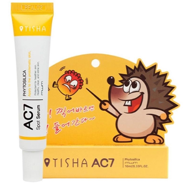 พร้อมส่ง เซรั่มแต้มสิว2-3วันยุบ Tisha AC7 Spot Serum 15g.